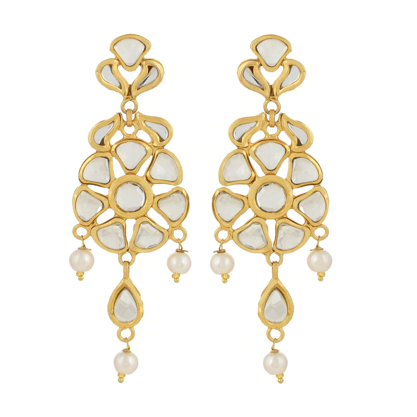 Precious Kundan Earrings - Dazzling Earrings - Kundan Earrings - Danish Jewellers®