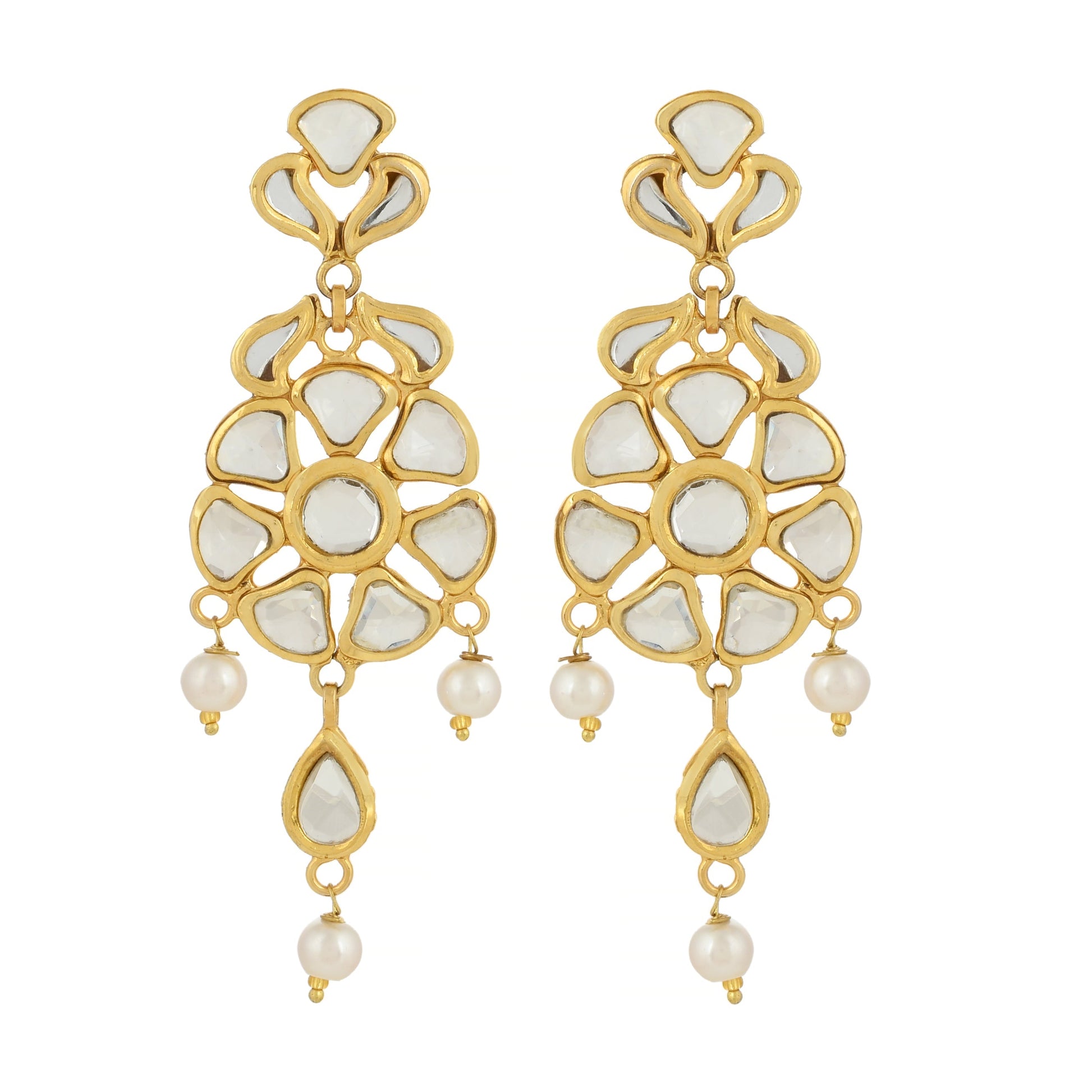 Precious Kundan Earrings - Dazzling Earrings - Kundan Earrings - Danish Jewellers® 