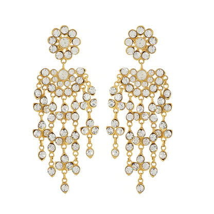 22K Gold Plated Earrings - Semi-Precious Stones Earrings - Kundan Earrings - Danish Jewellers® 
