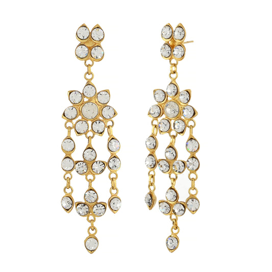 Timelessness Kundan Earrings - Indian Kundan Earrings - 22K Gold Plated - Danish Jewellers® 