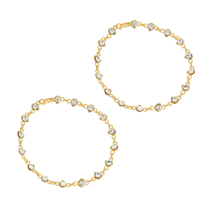 Handmade Kundan Payal - Indian Kundan Payal - Antique Payal - Danish Jewellers® 