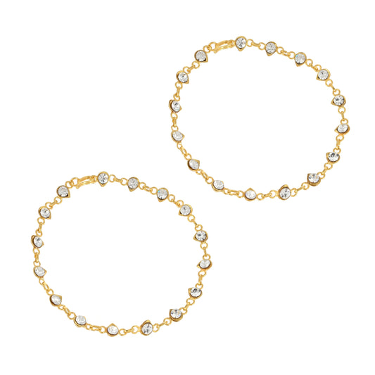 Handmade Kundan Payal - Indian Kundan Payal - Antique Payal - Danish Jewellers® 